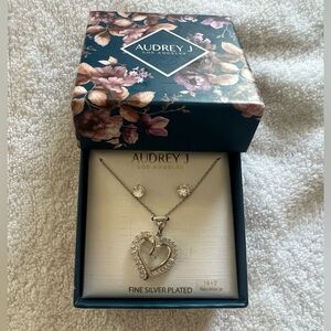 Audrey j necklace and earrings set! New in box